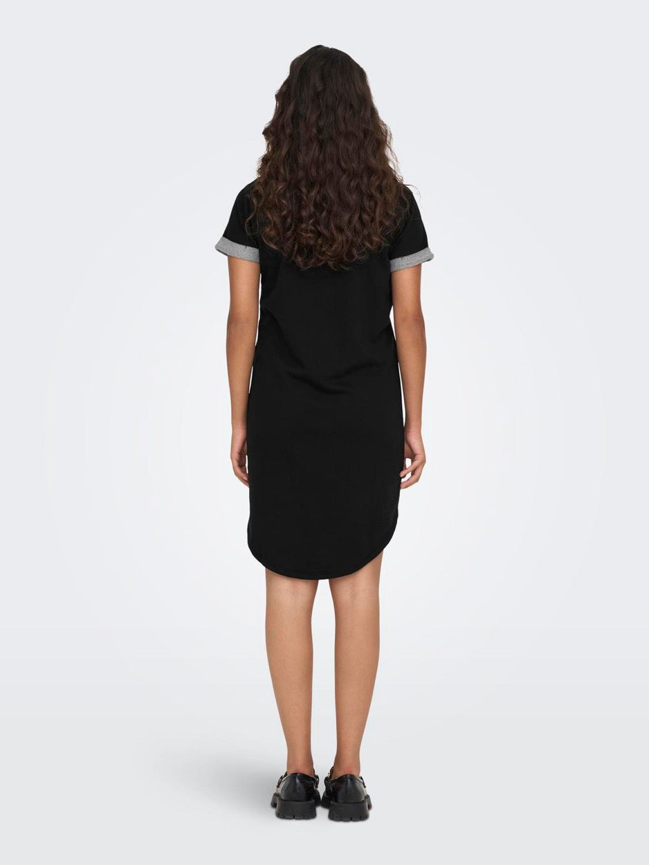 Jdyivy Life S/s Dress Jrs Noos - Zwart