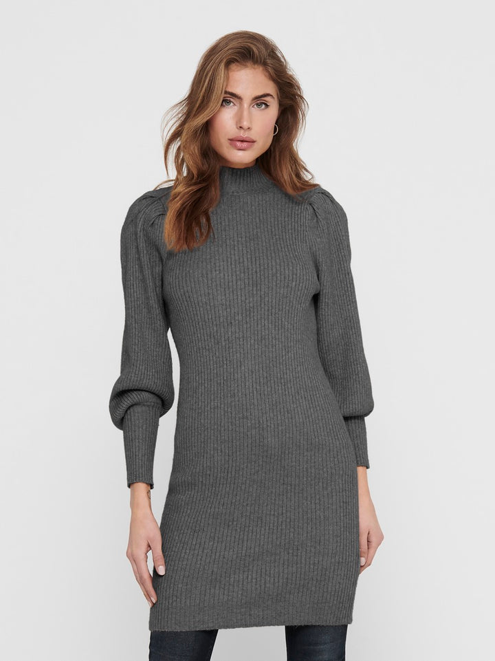 Onlkatia L/s Dress Cc Knt - Antraciet