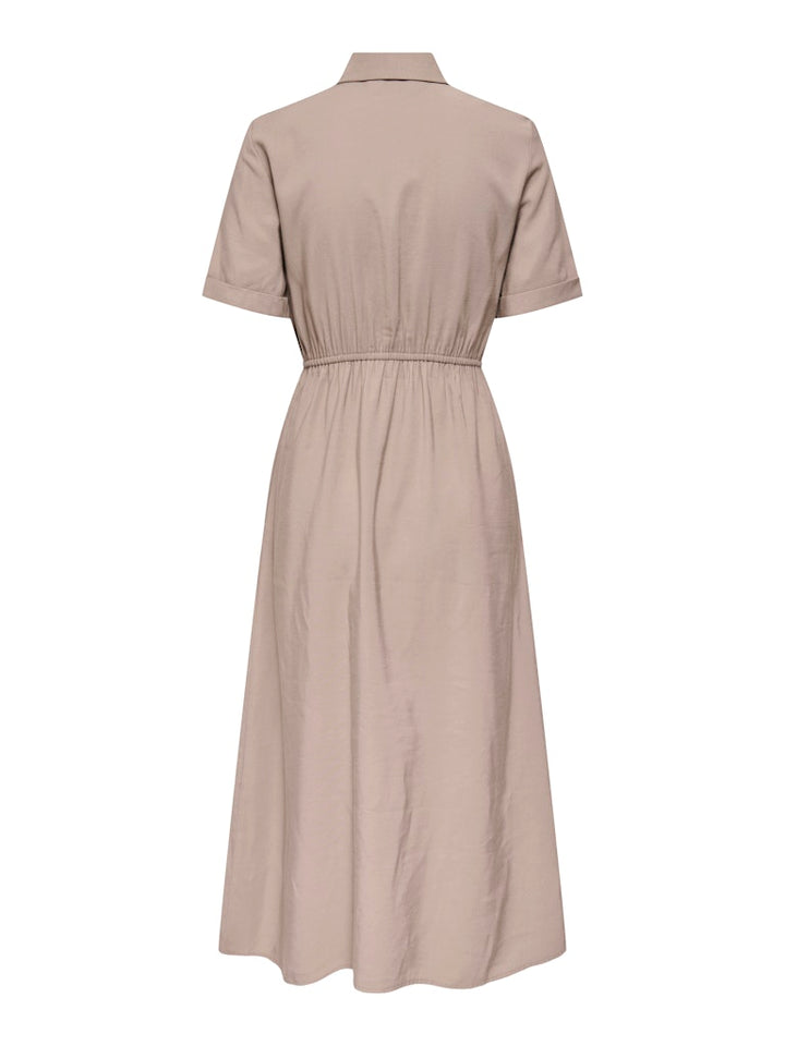 Onlaris Life 2/4 Shirt Dress Wvn Cc - Taupe