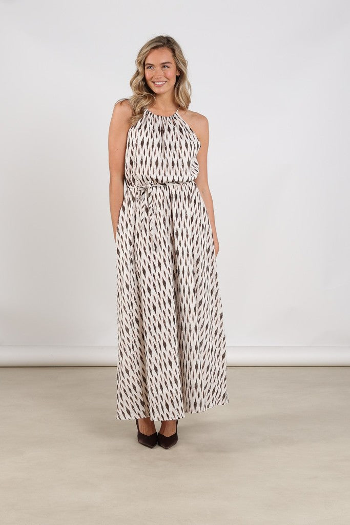 Monique Dress Print - Off-white