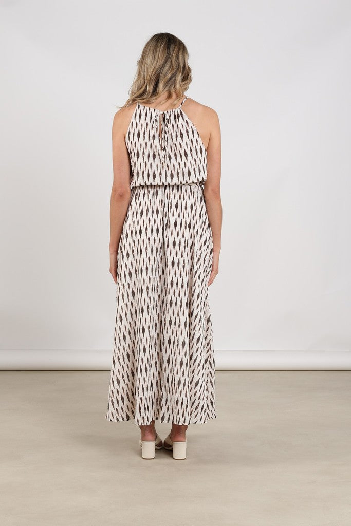 Monique Dress Print - Off-white