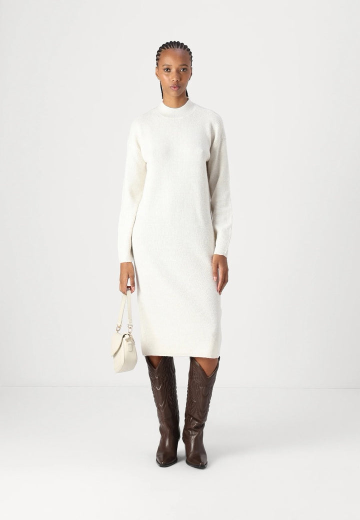 Jdylumi Life L/s High Neck Dress Kn - Off-white