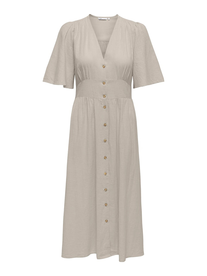 Onltizana 2/4 Midi Dress Wvn Noos - Beige