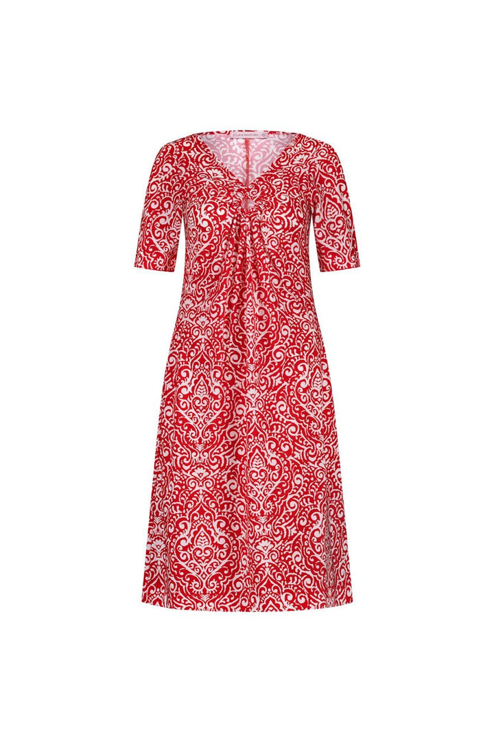 Cher Paisley Dress - Rood Dessin