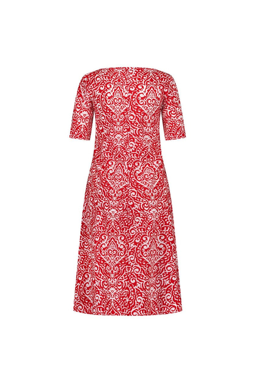 Cher Paisley Dress - Rood Dessin