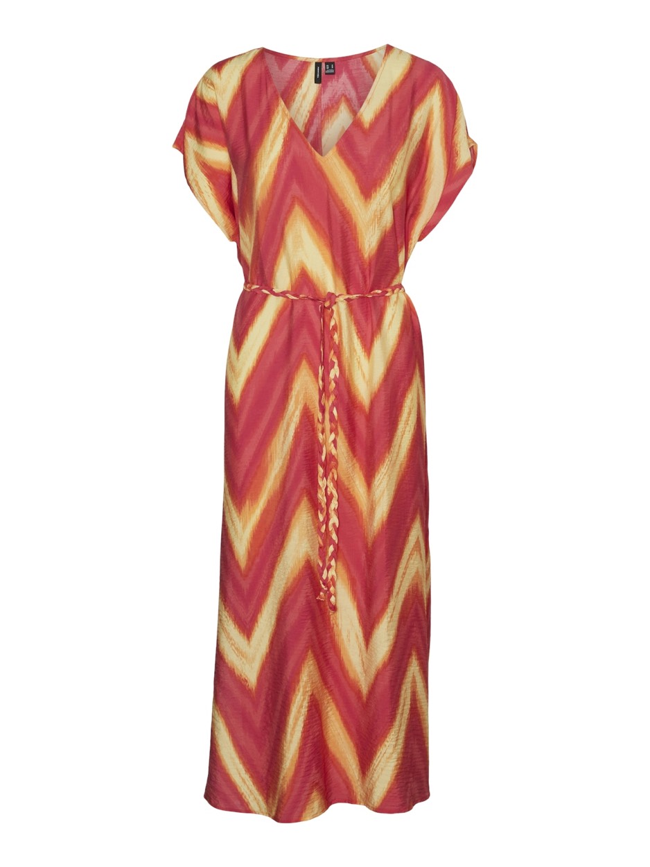 Vmjosie Kua Ss 7/8 Kaftan Wvn - Roze Dessin