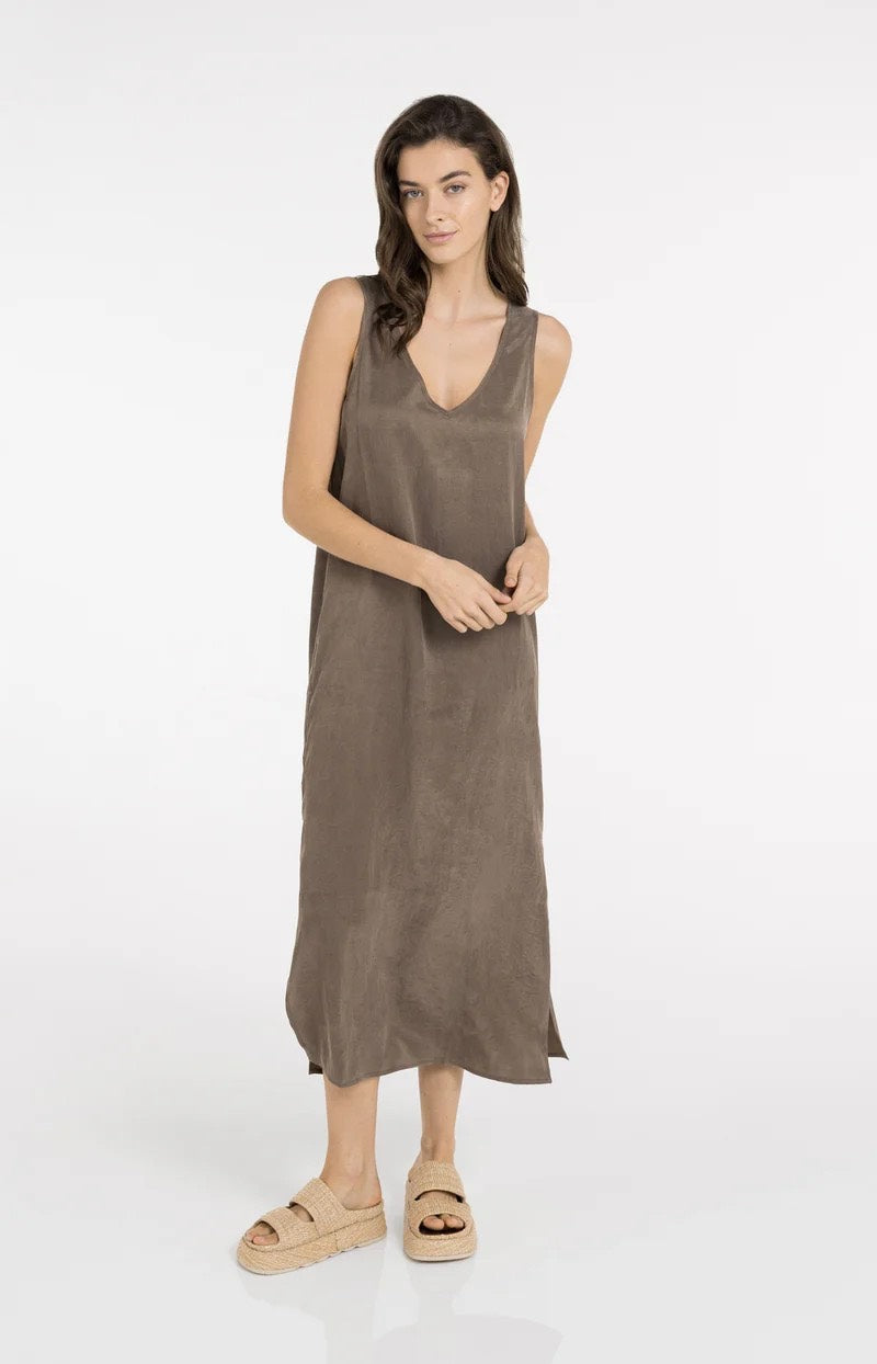 Crinkle Dress - Bruin Melee