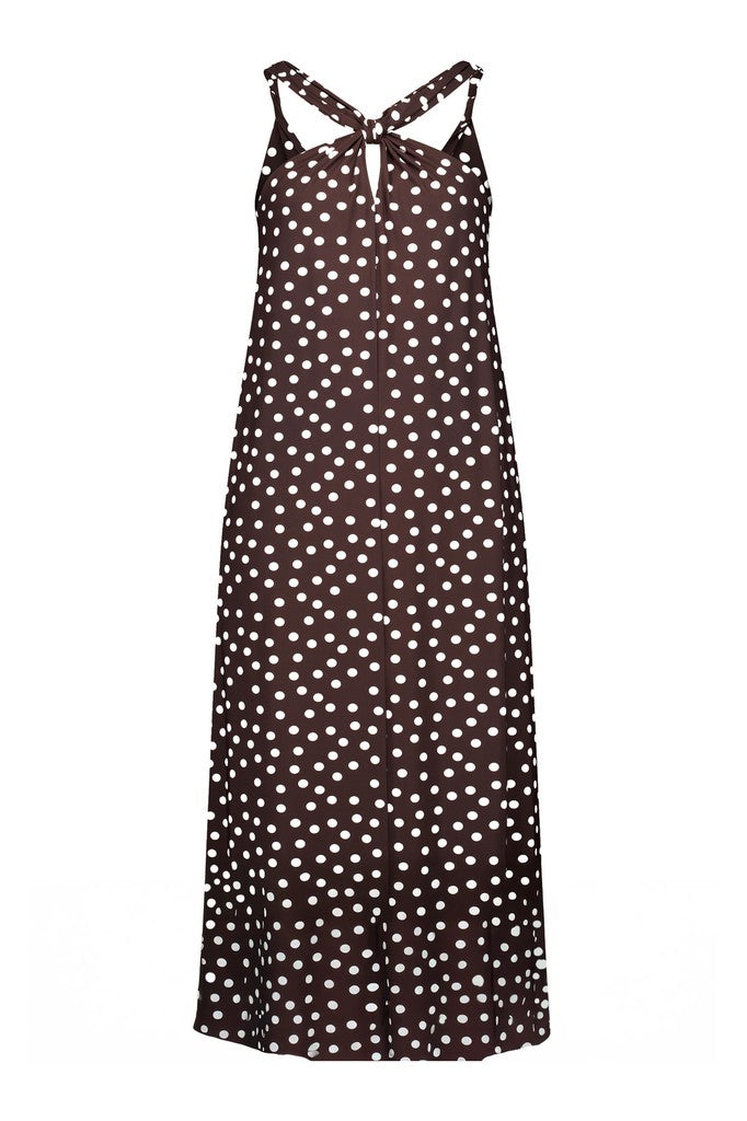 Norah 2way Dot Dress - Bruin Dessin