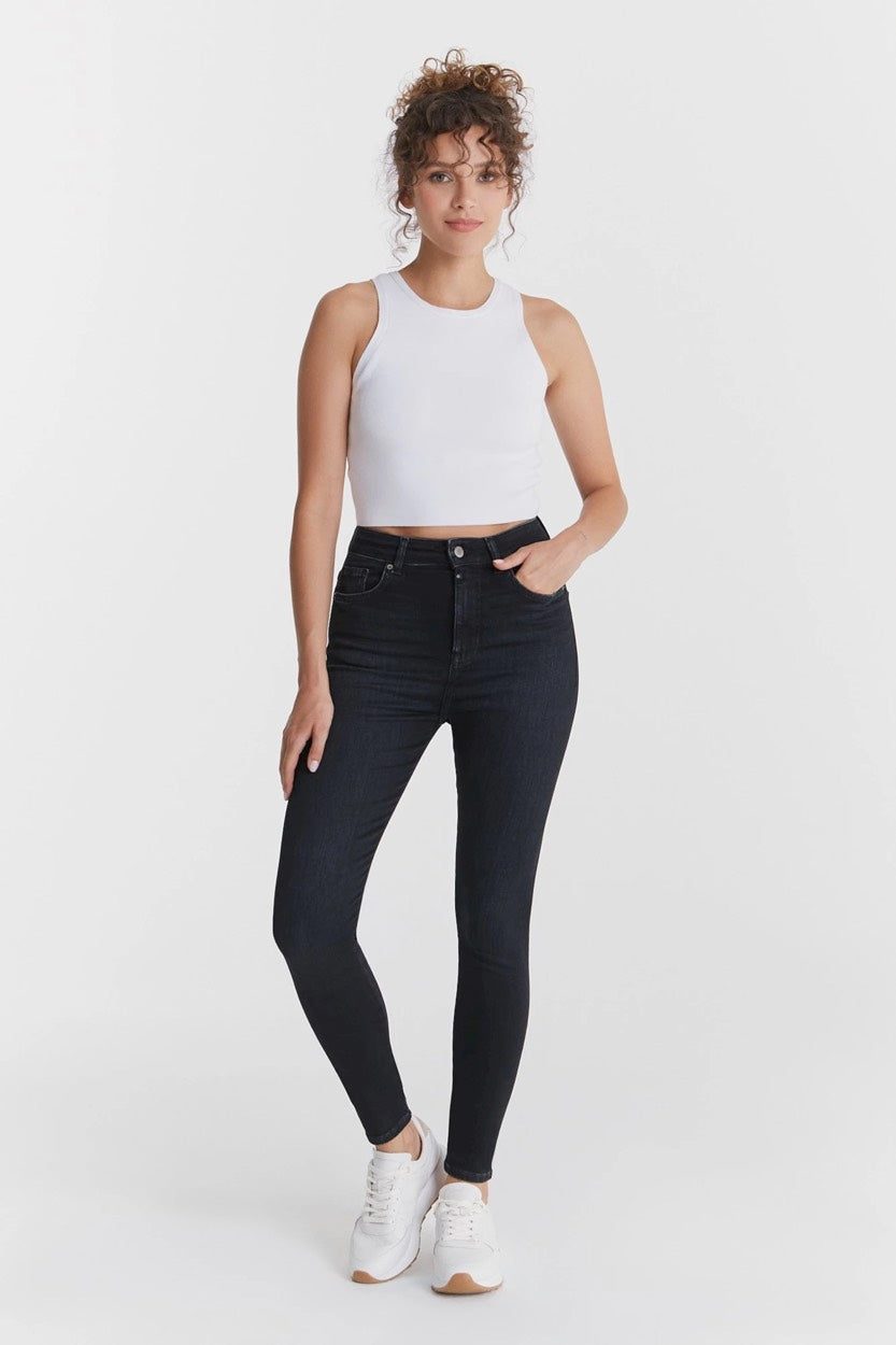 COJ Lilly L30 skinny fit jeans black denim – dames - L30