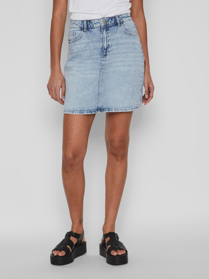 Vikaja Jaf Denim Skirt- Noos - Blue Denim