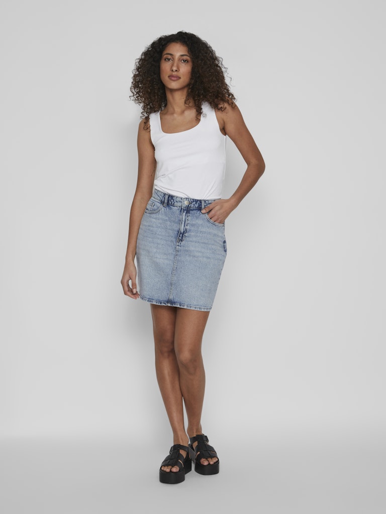 Vikaja Jaf Denim Skirt- Noos - Blue Denim