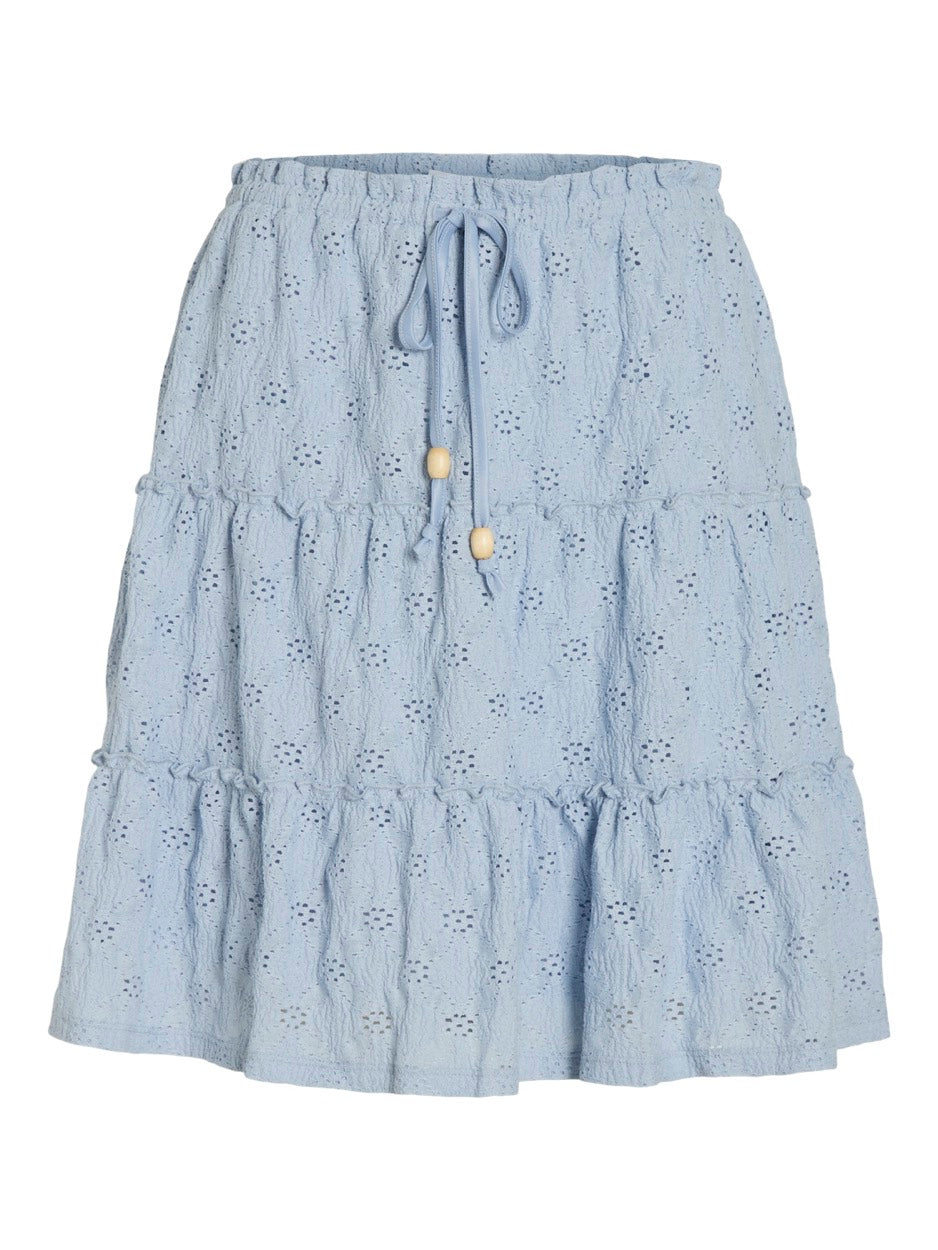 Vimelanie Hw Pointelle Skirt - Lichtblauw