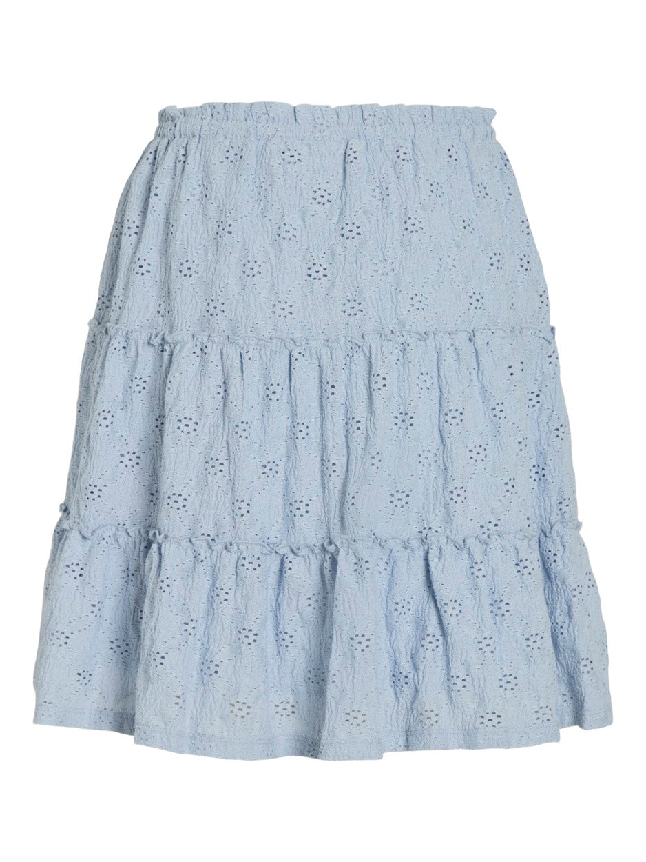 Vimelanie Hw Pointelle Skirt - Lichtblauw