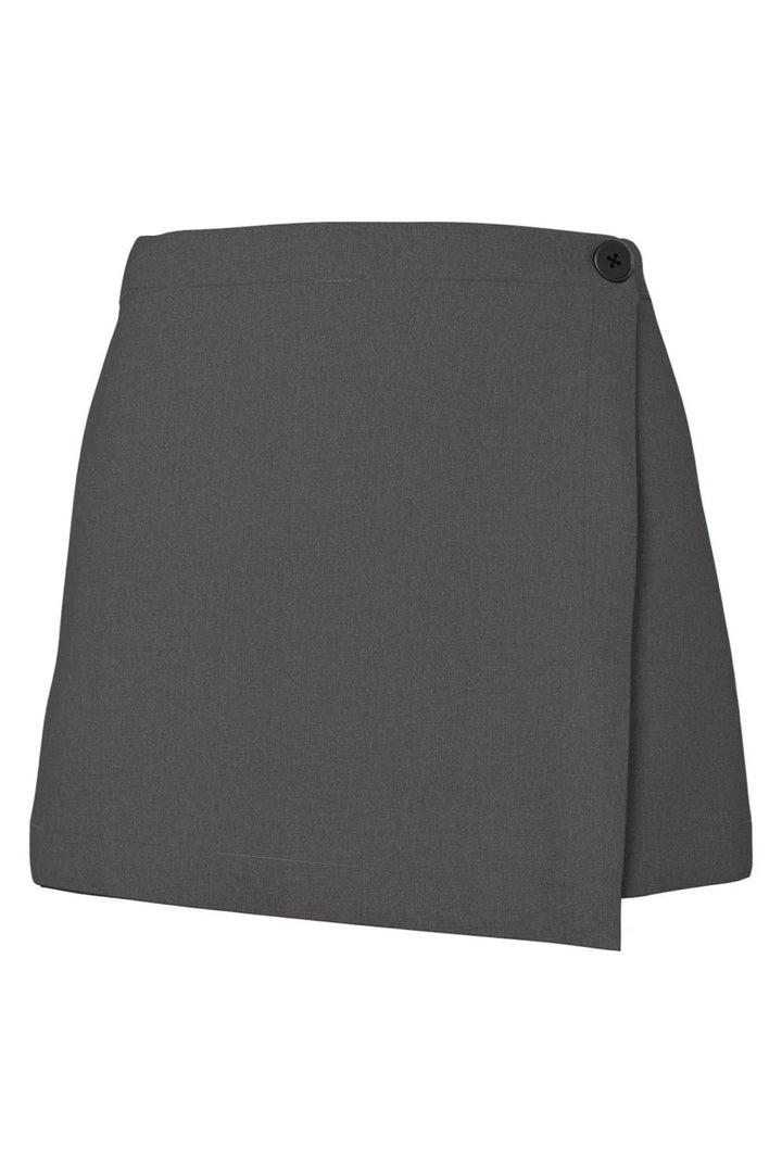 Hdpaula Short Skirt - Grijs Melee