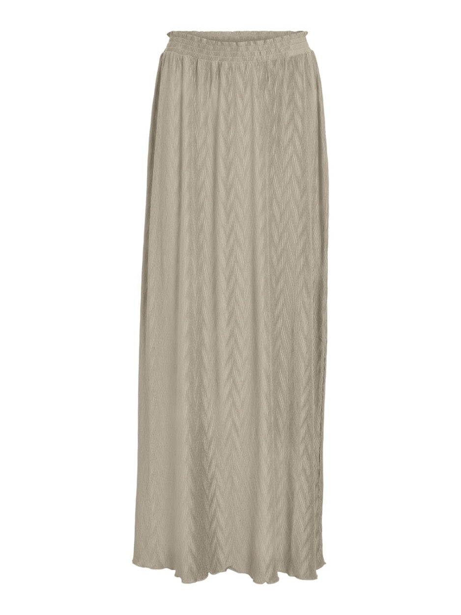 Viplisea Hw Maxi Skirt/r - Zand