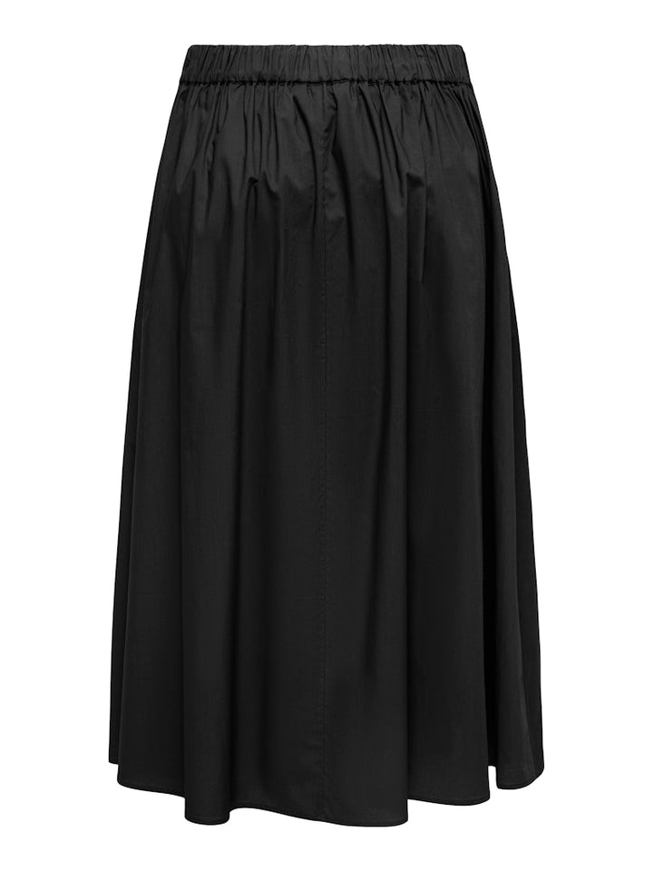 Onlmaila Long Pleat Skirt Ox Wvn - Zwart