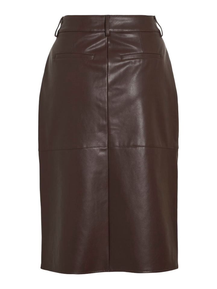Vidagmar Hw Midi Coated Skirt - Noos - Bruin