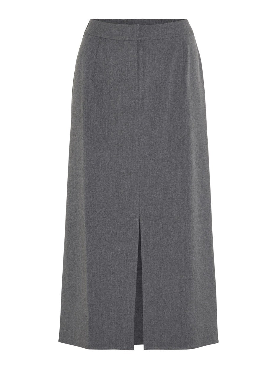 Vivarone Hw Midi Skirt - Grijs Melee