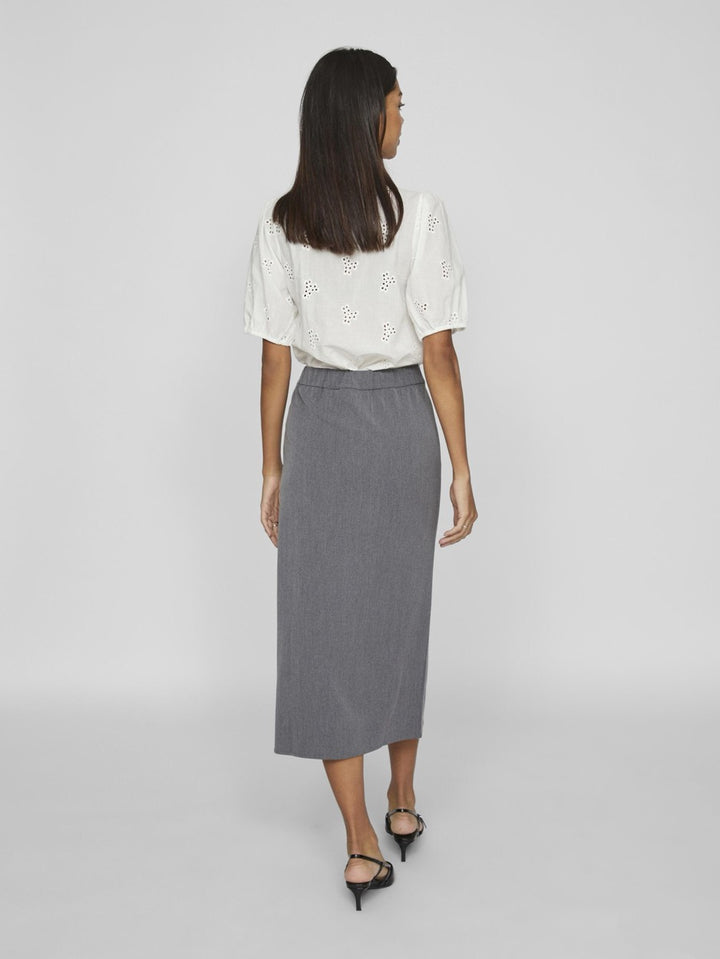 Vivarone Hw Midi Skirt - Grijs Melee