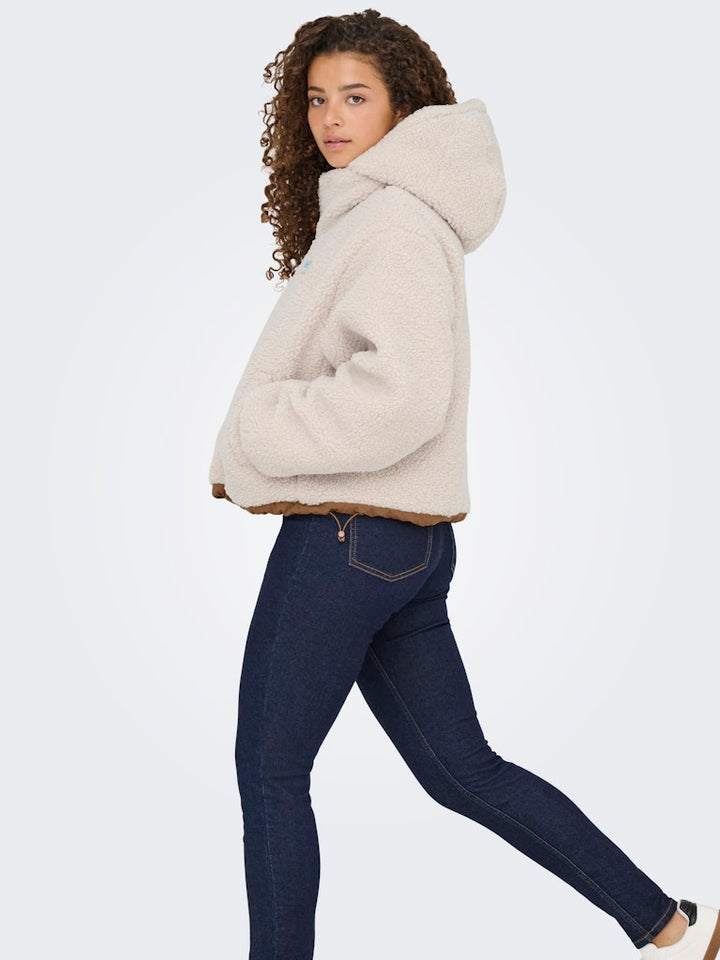 Onlmaria Life Rev Puffer Jacket Cc Otw - Beige