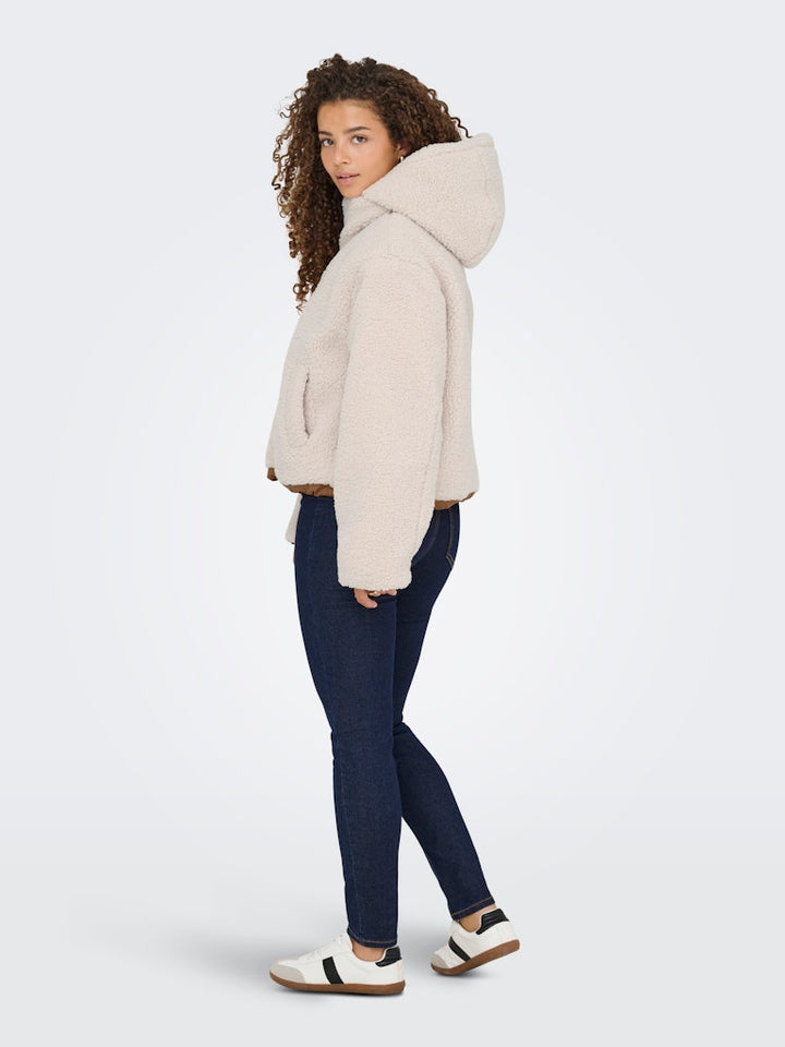 Onlmaria Life Rev Puffer Jacket Cc Otw - Beige