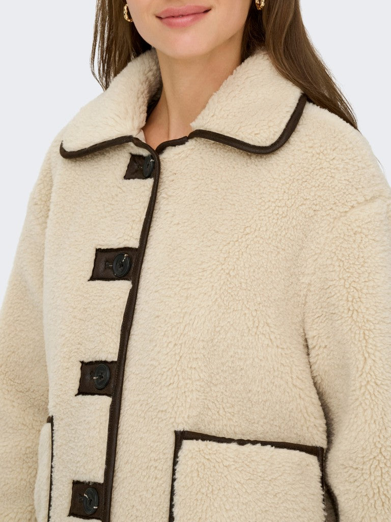 Jdynoella Life Teddy Jacket Otw Noos - Beige