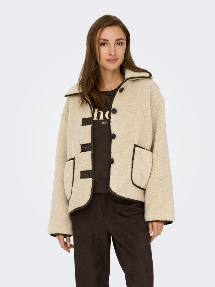 Jdynoella Life Teddy Jacket Otw Noos - Beige