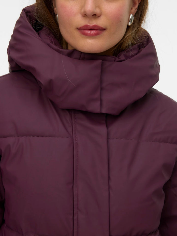 Vmgretakylie Short Coated Jacket Noos - Bordeaux