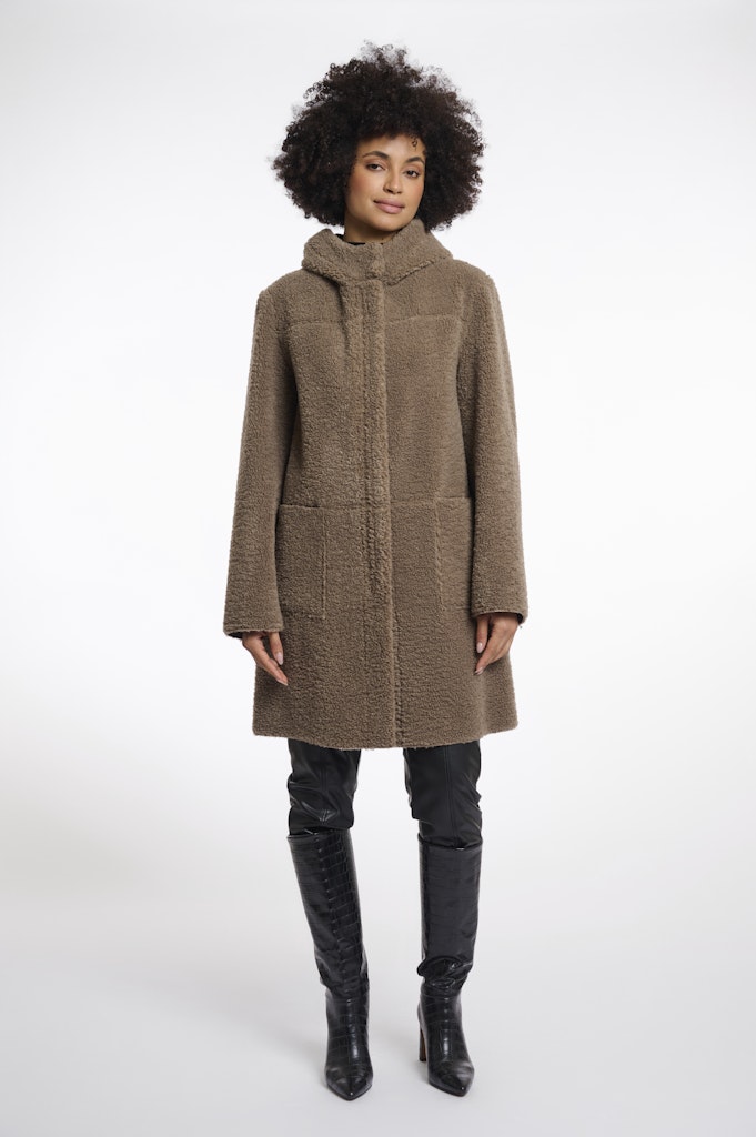 Reversible Hooded Coat - Bruin
