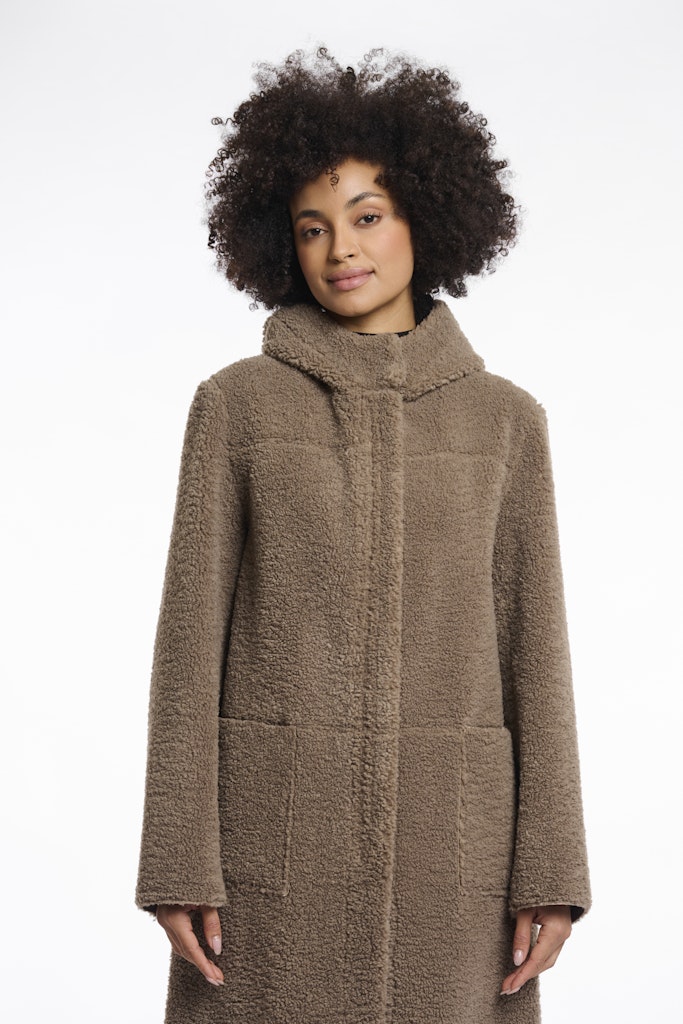Reversible Hooded Coat - Bruin