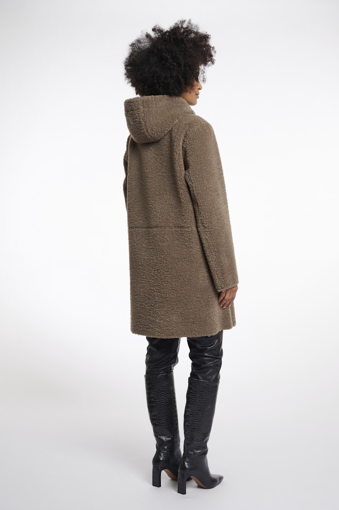 Reversible Hooded Coat - Bruin