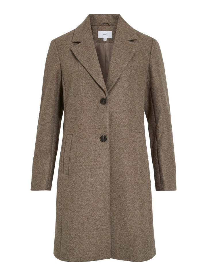 Viclaudia Button Coat - Noos - Zand
