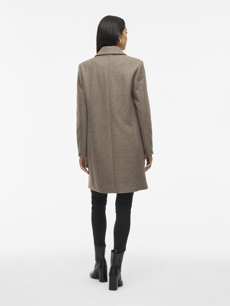 Viclaudia Button Coat - Noos - Zand