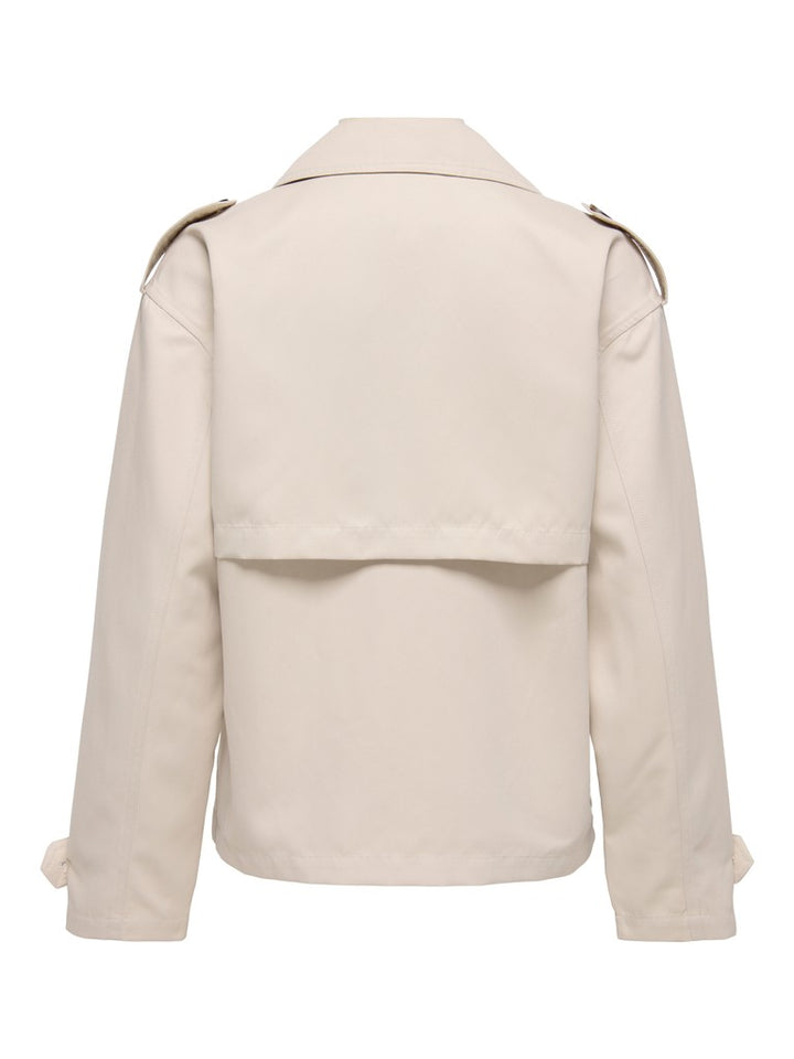 Onlhannah Short Trenchcoat Otw - Beige
