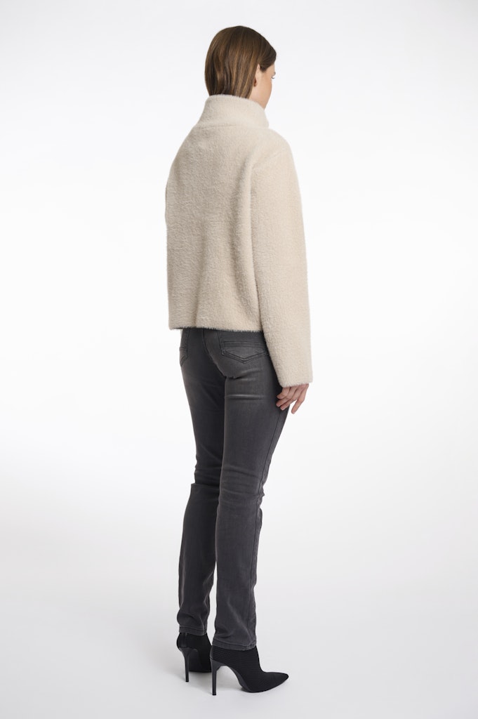 Short Double Breasted Jacket - Beige