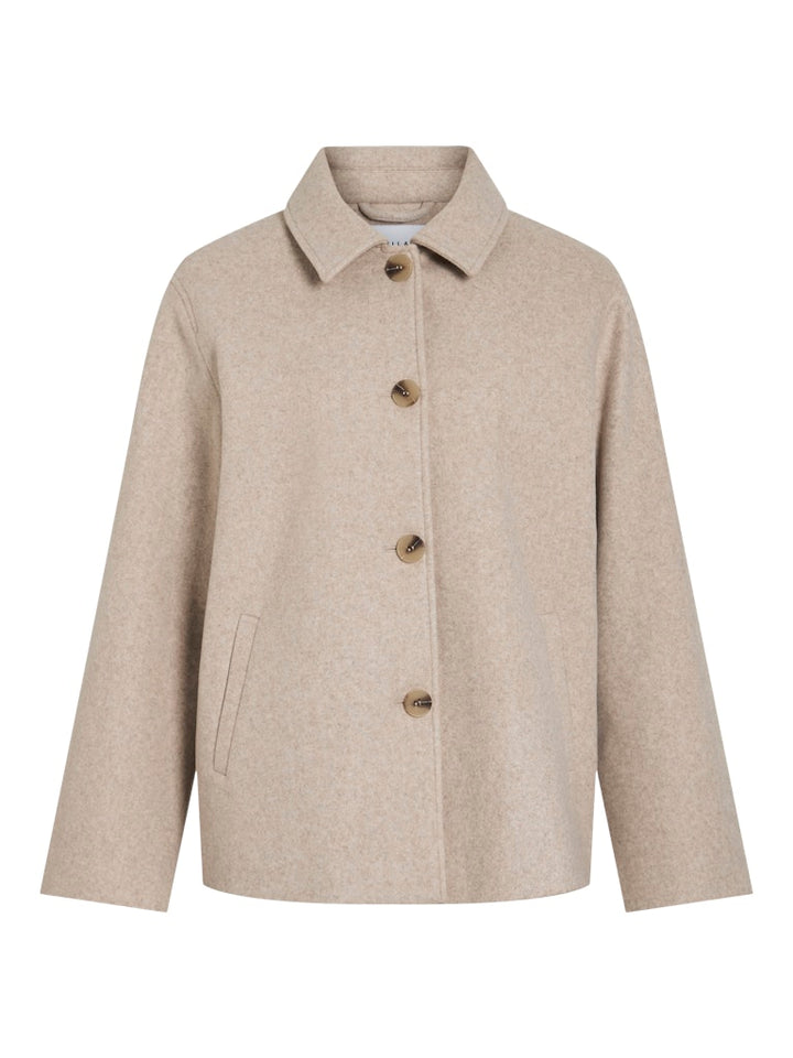 Viclaudia L/s Jacket- Noos - Beige