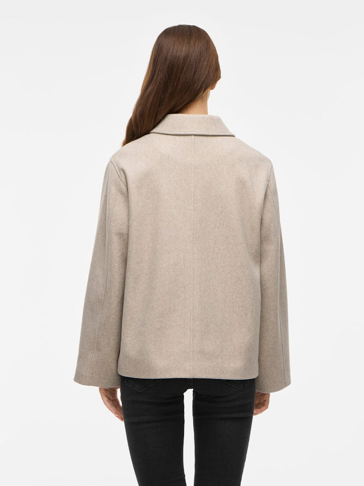 Viclaudia L/s Jacket- Noos - Beige
