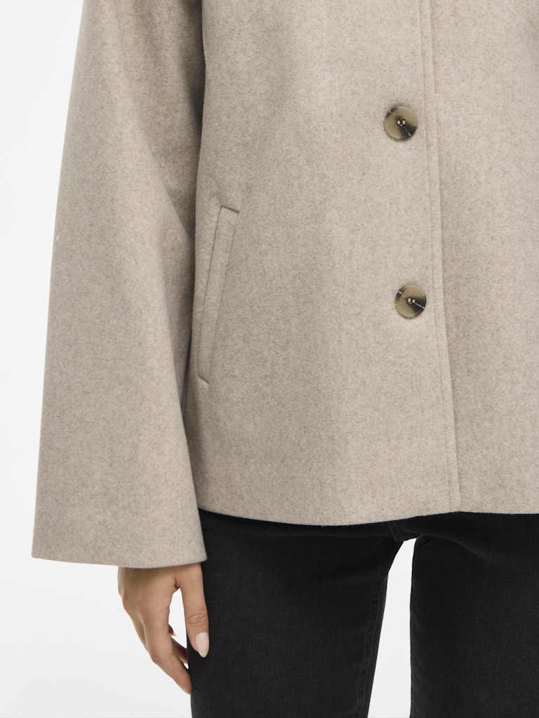 Viclaudia L/s Jacket- Noos - Beige