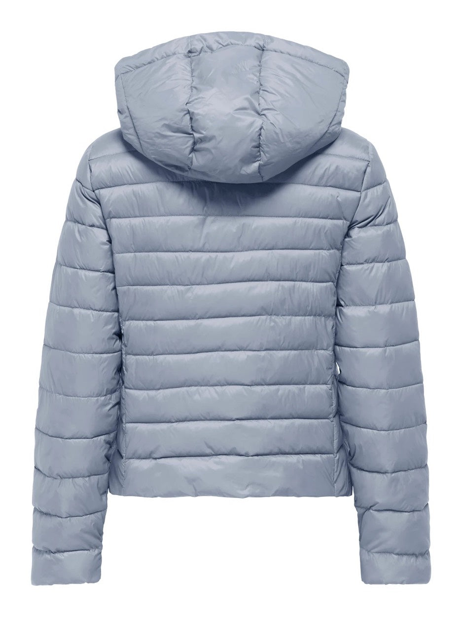 Onltahia Lw Quilted Hood Jkt Noos Otw - Lichtblauw