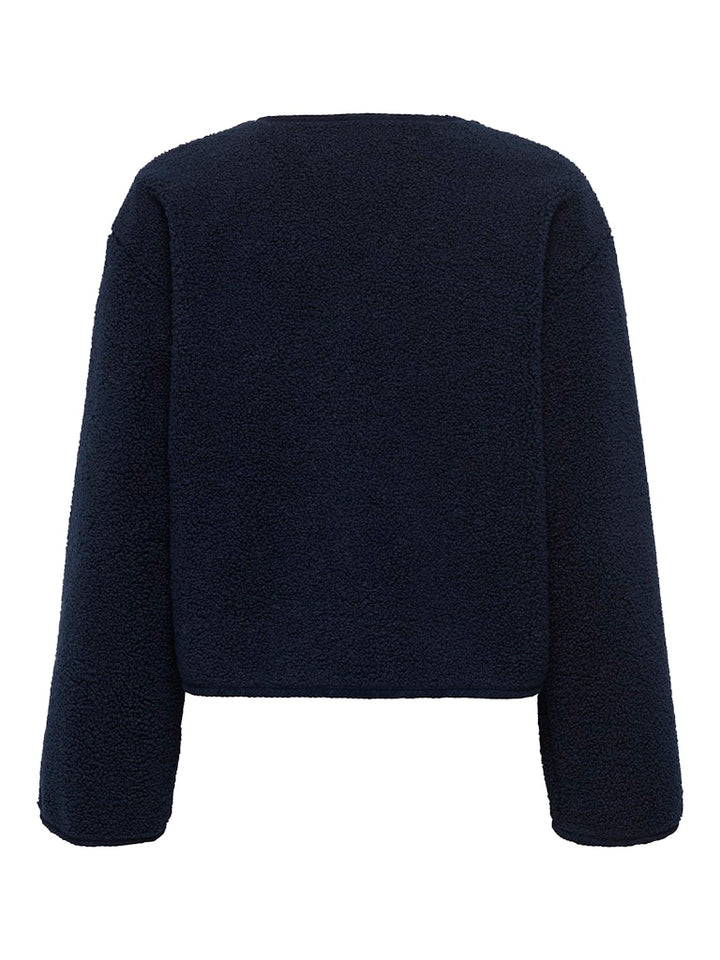Onlcoco Short Teddy Jacket Cc Otw - Navy