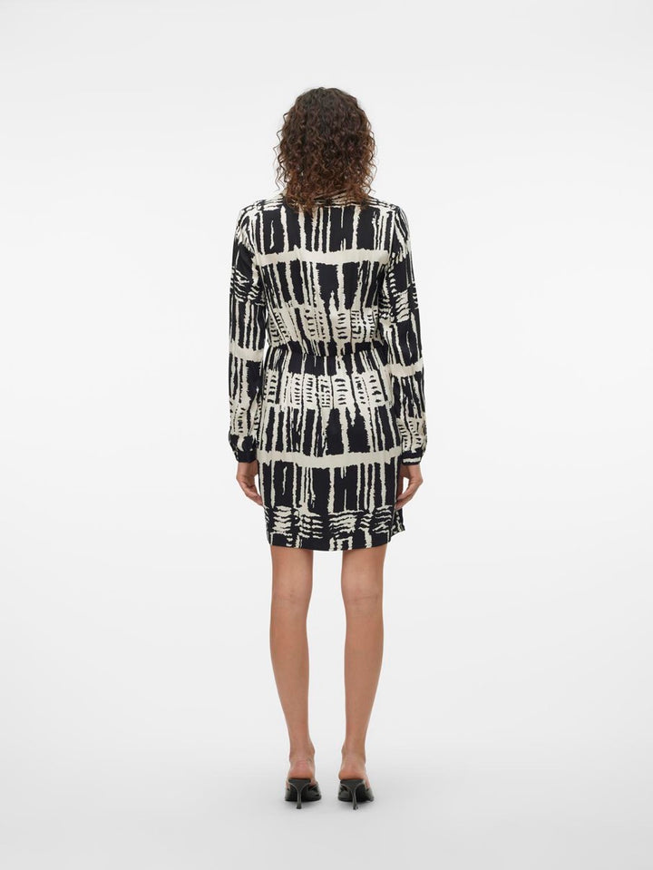 VERO MODA 10314848 Cindy jurk kort dames zwart dessin
