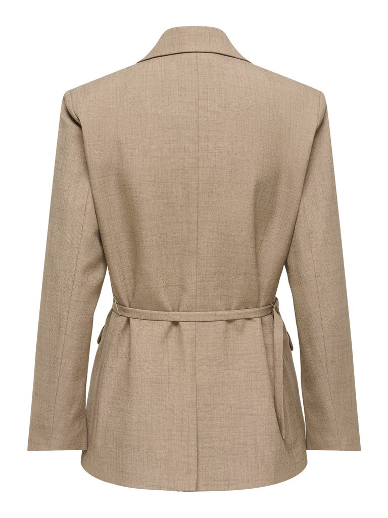 Jdyhaze L/s Belt Blazer Tlr - Bruin