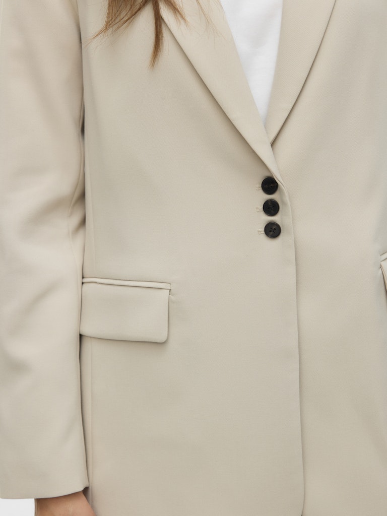 Vmphiline Ls Regular Blazer - Ecru