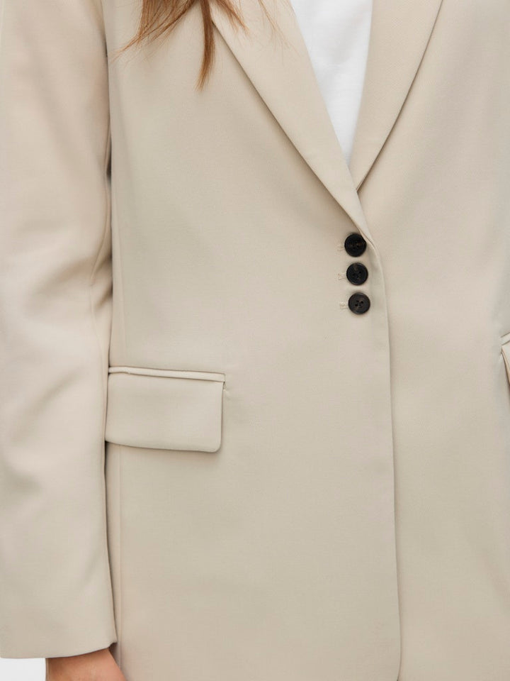 Vmphiline Ls Regular Blazer - Ecru