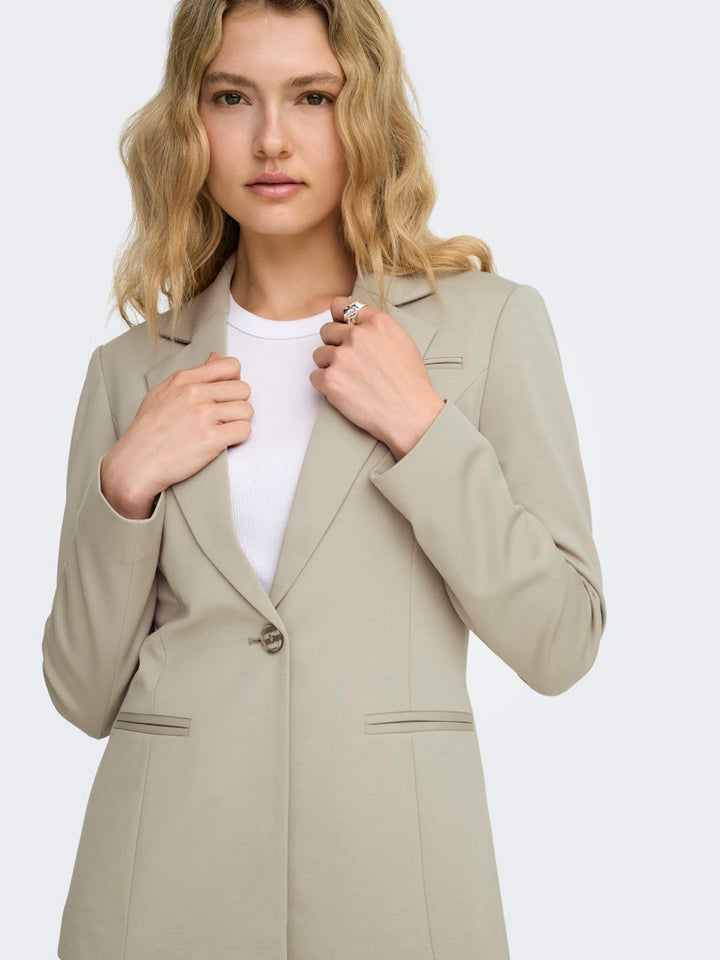 Onlpeach L/s Fit Blazer Tlr Noos - Beige