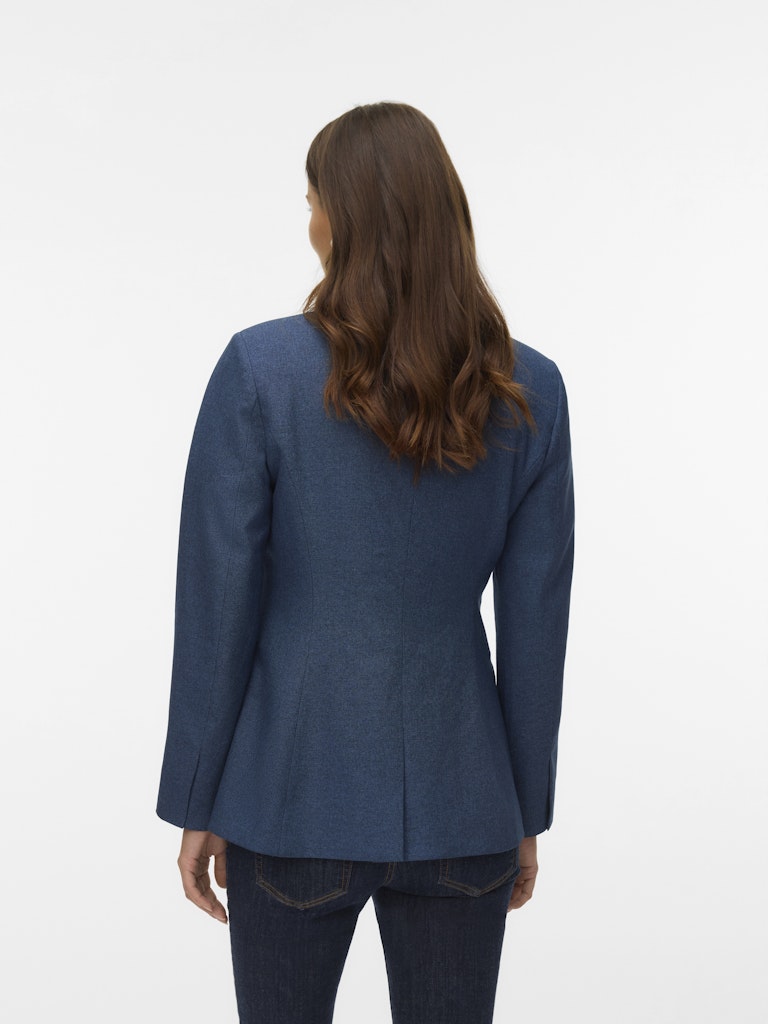 Vmfalke Ls Regular Blazer - Blue Denim