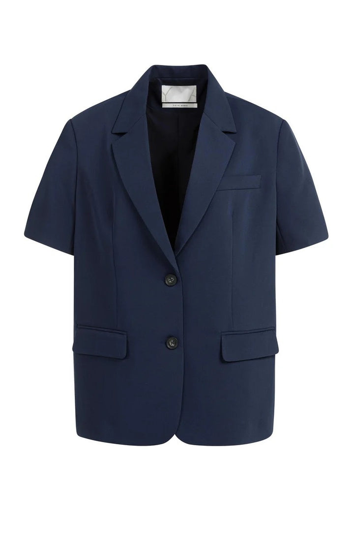 Blazer Met Korte Mouwen - Navy