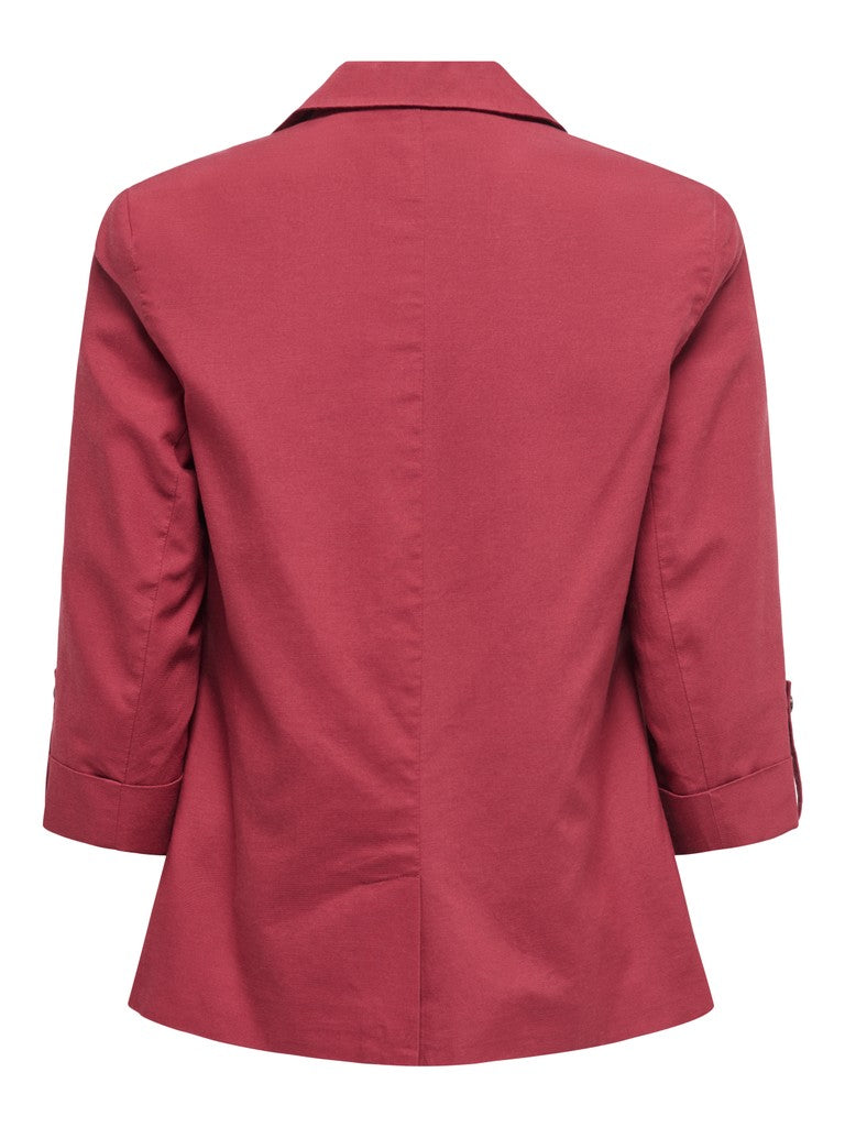 Onlcaro-isola 3/4 Unlined Blazer Tlr - Bordeaux