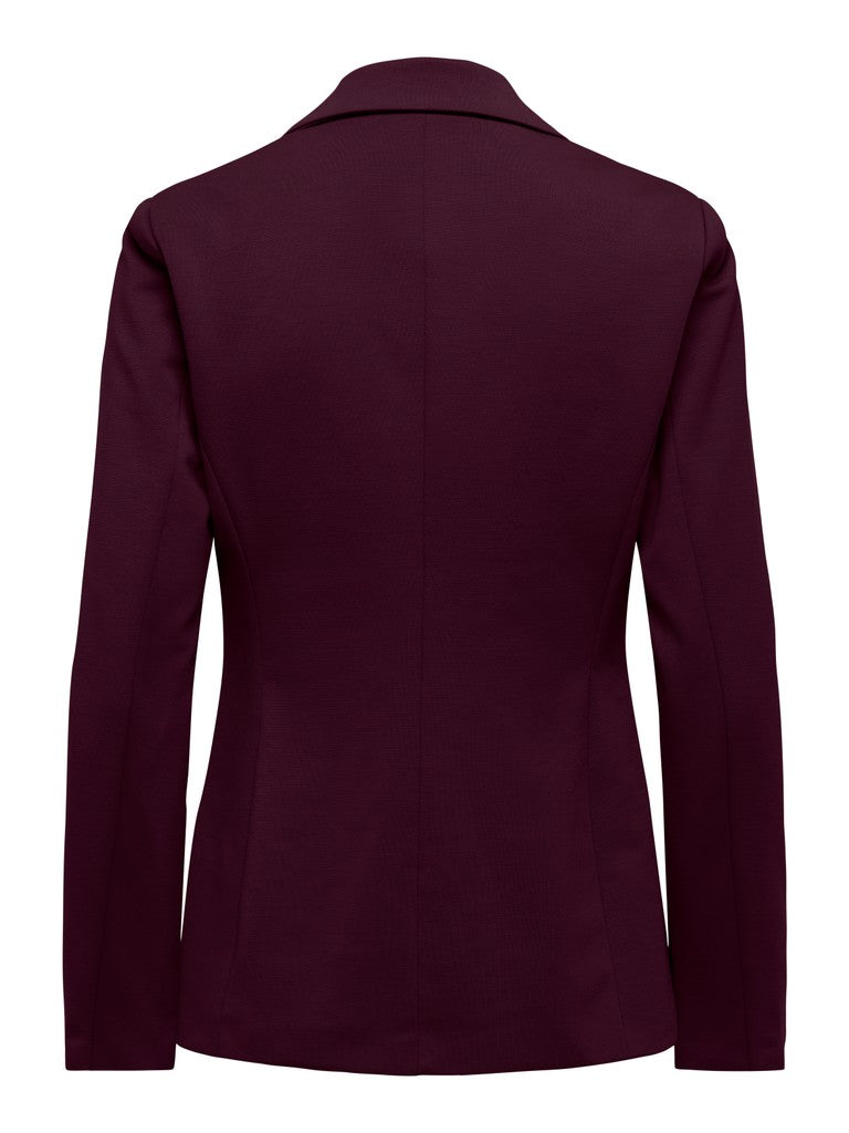 Onlpeach L/s Fit Blazer Tlr Noos - Bordeaux