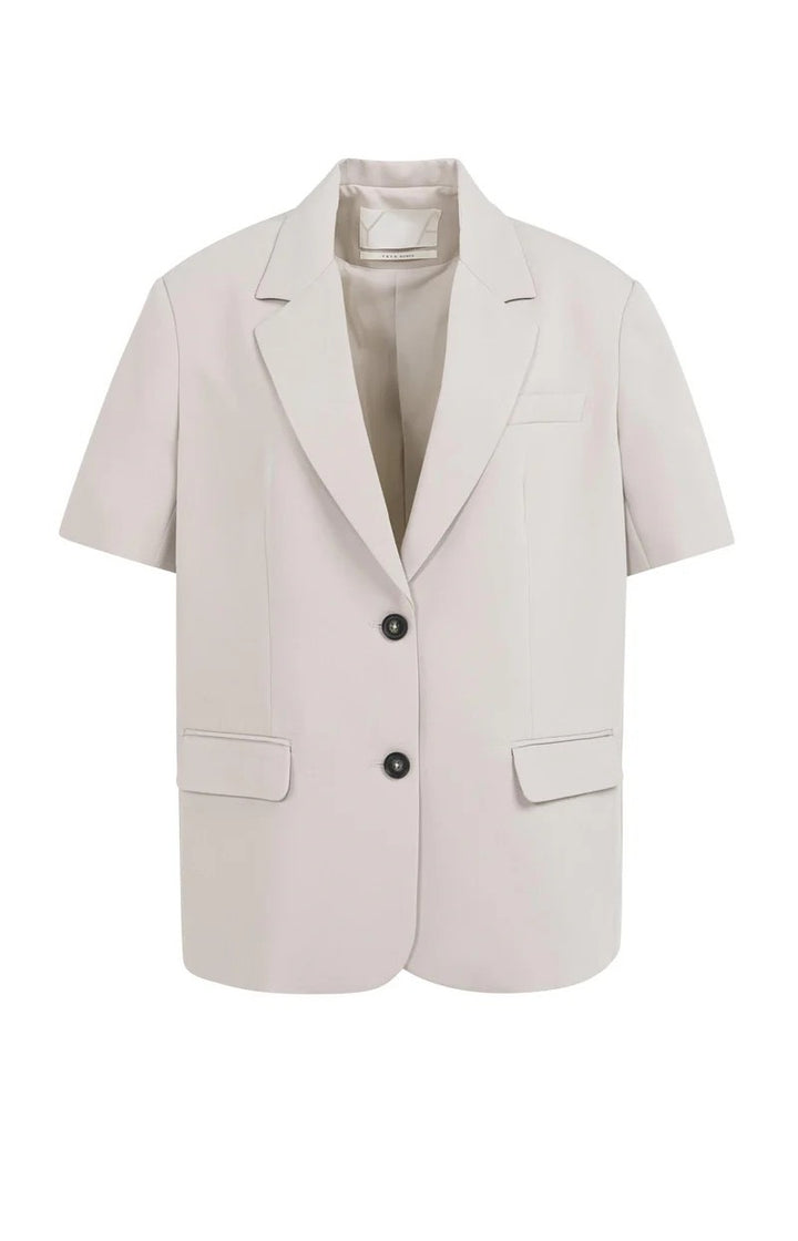 Blazer Met Korte Mouwen - Zand